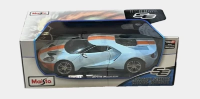 Ford GT 2019 edición especial Maisto azul 1/18 fundido a presión nuevo en caja Foto 1 de 2