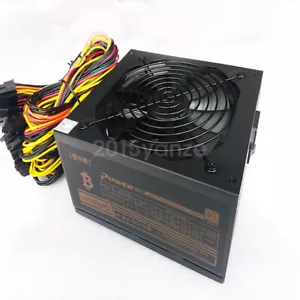 1600W Modular Power Supply For 6 GPU Eth Rig Ethereum Coin Mining Miner 90 Gold - Bild 1 von 6