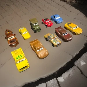 Pixar Cars Gruppo di 10 stili pressofusi + plastica, - Foto 1 di 17