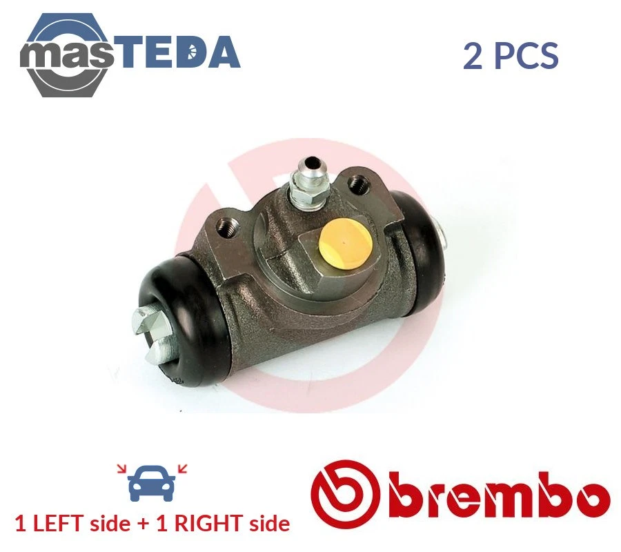 PAR DE CILINDROS DE FRENO DE RUEDA DE TAMBOR A 12 253 BREMBO 2 PIEZAS PARA ISUZU TROOPER I, CAMPO Foto 1 de 4