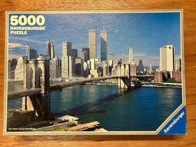 5000 Piece Jigsaw Puzzle Ravensburger New York With Twin Towers Very Rare Puzzle - Image 1 of 2