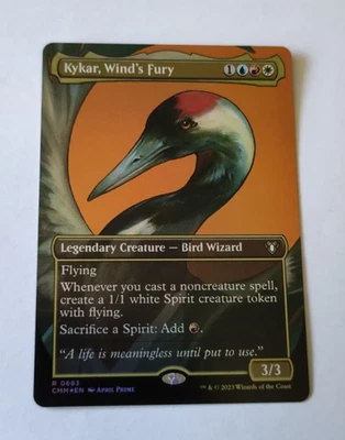MtG Kykar, Wind's Fury (CMM-0683) Rare Full Art Foil English MINT - Bild 1 von 2