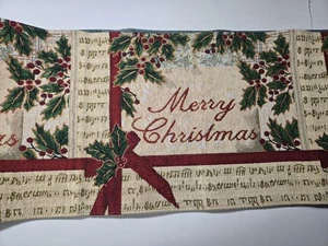 Gobelin Tischläufer Frohe Weihnachten 66x13,5 cm rot grün bunt Feiertage - Bild 1 von 13