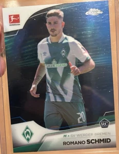 2022-23 Topps Chrome Bundesliga - Romano Schmid #24 Blue Refractor /180 (RC) - Bild 1 von 2