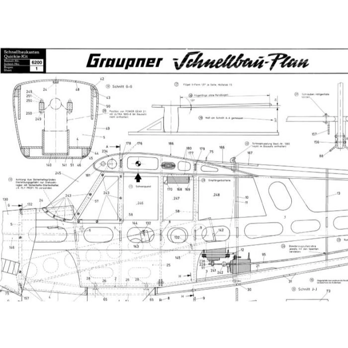 Bauplan Christen A-1 Husky Modellbauplan — 第 1/1 张图片