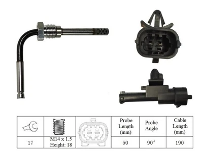 Intermotor Abgastemperatursensor für Chevrolet 2009-2025 27208 LXT211 LGS7090 - Bild 1 von 4