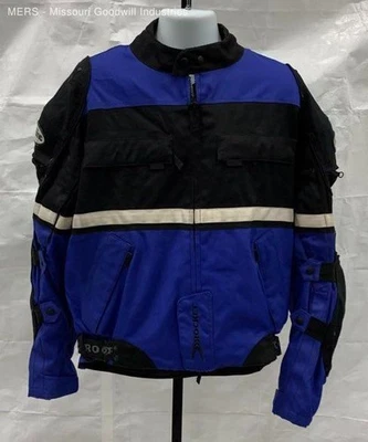 Men's Joe Rocket Blue Black White Ballistic Jacket Outerwear XL - Image 1 of 4