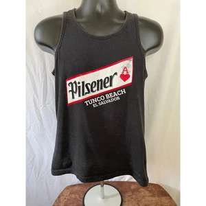 Pilsener Beer Tunco Beach El Salvador Tank Top - Picture 1 of 5