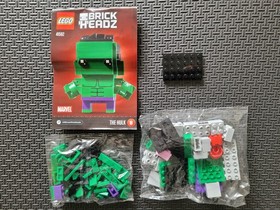 LEGO BrickHeadz 8 41592: The Hulk, New Factory Sealed Bags, **NO BOX** Retired