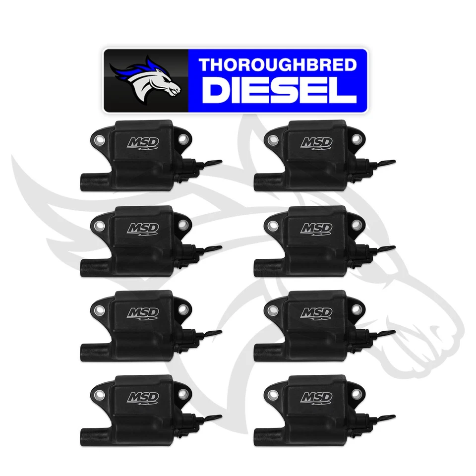 MSD 828783 Pro Power Series Ignition Coil 8-Pck for GM LS2/LS7 Engines, Black — 第 1/1 张图片