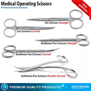 Medical Operating Scissors Dental Tissue Cutting Veterinary Dissecting Shears - Picture 1 of 7
