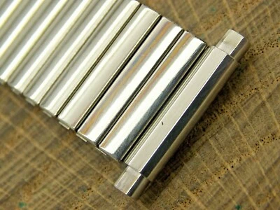 Correa de reloj de acero inoxidable vintage NOS JB Champion Expansion 17,5 mm-22 mm sin usar Foto 1 de 3