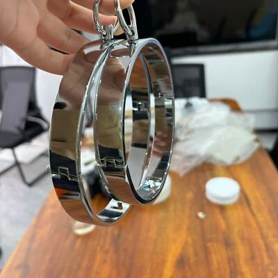 Bondage Neck Collar Halsband Halskragen Metall Choker Ring Halsfessel SM Sklave - Bild 1 von 4