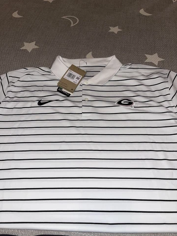 Georgia Bulldogs 2022 Nike Sideline Victory Golf Polo Shirt XXL White Cover