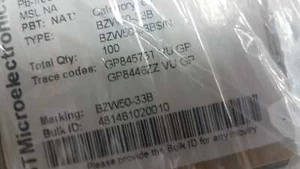 LOT OF 100 PCS. STM BZW50-33B Diode TVS Single Bi-Dir 33V 5KW 2-Pin - Picture 1 of 1
