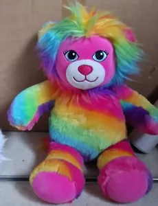 Build a Bear Workshop Lion Rainbow Color Craze Plush Pride BAB 2016 Colorful - Picture 1 of 2