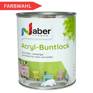 1 L Acryl-Buntlack, Acryllack, Möbellack, Wasserbasis, RAL Farbwahl - Seidenmatt - Bild 1 von 193