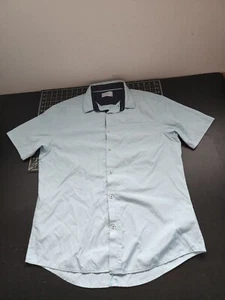 Level Ten Men's XXL Modern Shirt Short Sleeve Light Blue Button Up Size 2XL - Picture 1 of 8