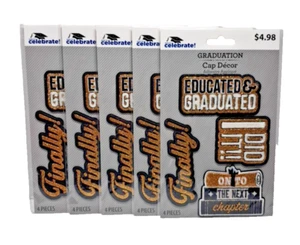 Graduation Cap Decor  Decoration Adhesive Appliques 5 Sets New - Bild 1 von 8