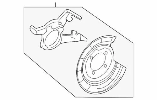 Genuine Ford Disc Brake Caliper Bracket CL8Z-2B540-A - Image 1 of 2