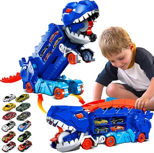 Toddler Truck Toys for 3-8 Years Old Boys,Dinosaur Cars Transport Truck Carri... - Picture 1 of 1