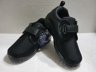 NUEVO PROPET “OPAL” MUJER ZAPATOS NEGROS CIERRE GANCHO Y BUCLE WCA023L TALLA 10XX (4E) Foto 1 de 4