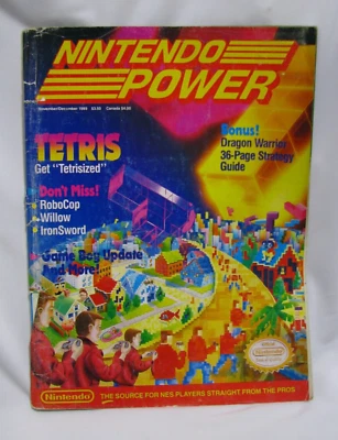 Nintendo Power Magazine #9 November December 1989 Tetris RoboCop, With Poster - Image 1 of 4