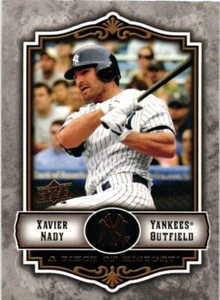 2009 UPPER DECK A PIECE OF HISTORY BASEBALL CARD XAVIER NADY - Picture 1 of 2