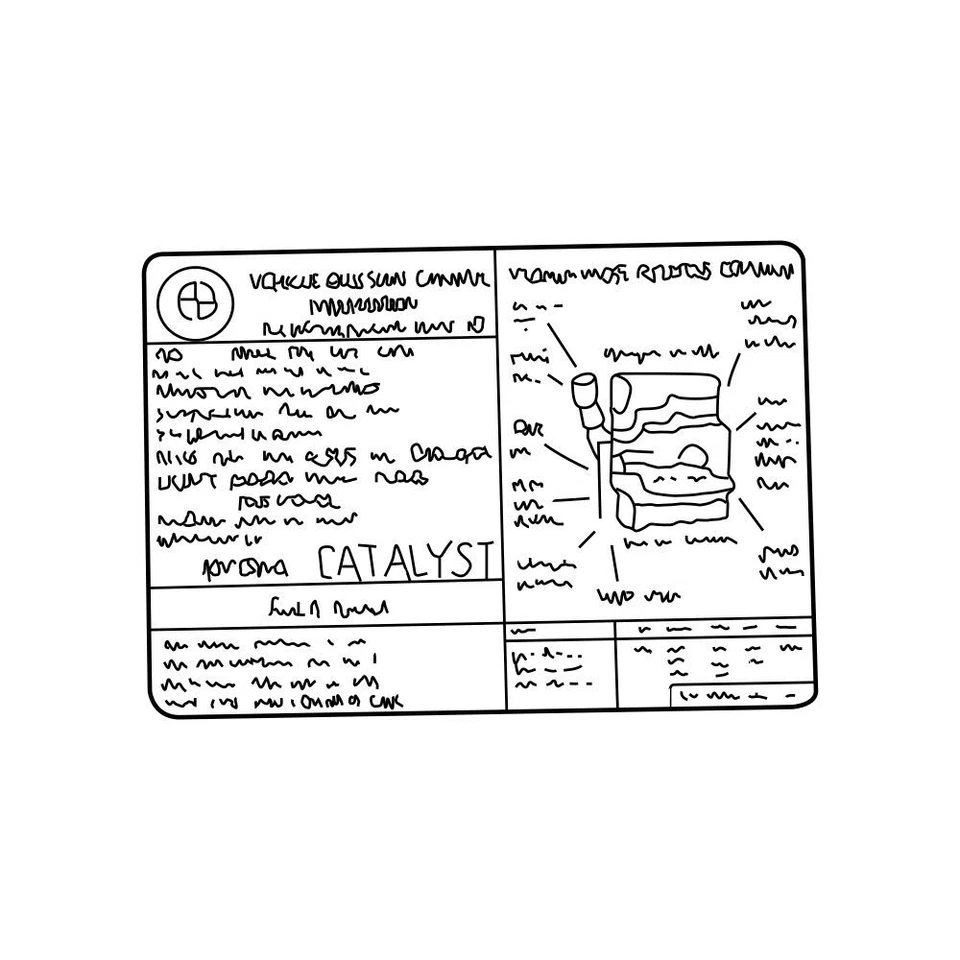 Etiqueta de emisión original OEM para BMW Z3 1998-2002 Foto 1 de 1