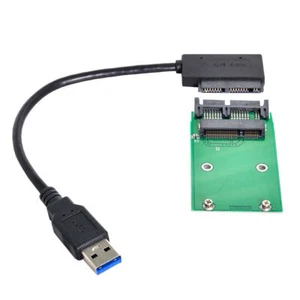USB 3.0 to mSATA 50Pin SSD 1.8" Micro SATA 7+9 16pin Adapter Add on Cards SATA - Picture 1 of 10