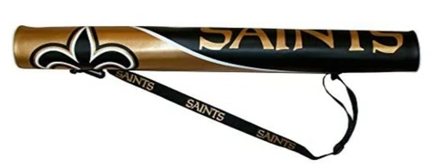 New Orleans Saints Can Shaft Cooler ( HOLDS SIX CANS - KEEPS DRINKS COLD ) Cover