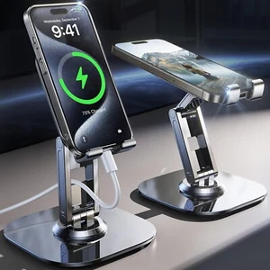 Cell Phone Stand Mobile Phone Holder IPhone Stand Foldable Adjustable Cellphone - Picture 1 of 7
