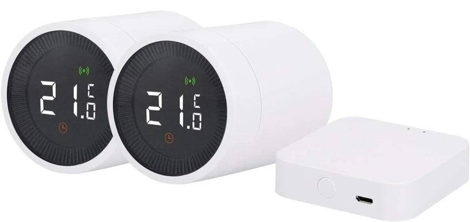 UNITEC Smart Heizkörper-Thermostat Starter Set 2 1 mit LCD Display