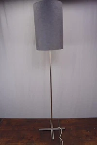 Vintage Stehlampe Leuchte 60s Metall lampe grau Danish Modern Midcentury 60er - Bild 1 von 12
