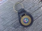UNIQUE ALFA ROMEO GOLD LEATHER KEY FOB VINTAGE NOS CUSTOM-MADE TOP-QUALITY