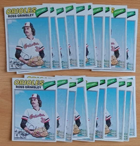 1977 Topps #572 Ross Grimsley LOT x 20 cards Baltimore Orioles - Picture 1 of 8
