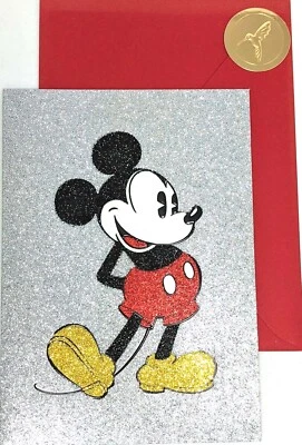 Papyrus Mickey Mouse Greeting Card Birthday Baby Shower Valentine Cards Blank - Image 1 of 2