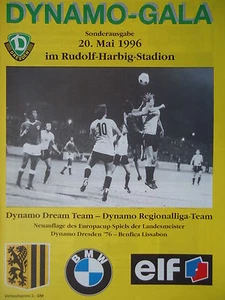 PG 20.5.1996 Dream - Regionalliga Team / Dynamo Dresden '76 - Benfica Lisboa - Imagen 1 de 1