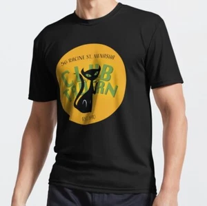 club tavern cat button logo Active T-Shirt - Picture 1 of 5