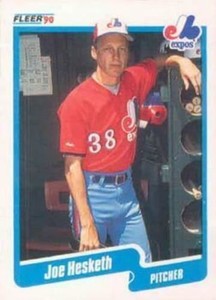 #349 Joe Hesketh - Montreal Expos - 1990 Fleer Canadian Baseball