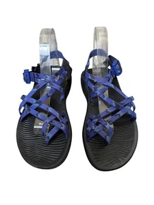 Sandalias acolchadas Chaco para mujer ZX/2 Cloud con correas ajustables dobles azules talla 8 - Imagen 1 de 11