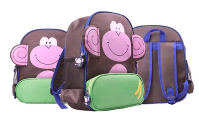 Kinderrucksack Kindergartenrucksack Rucksack Schultasche Jungen Mädchen - Affe - Bild 1 von 3