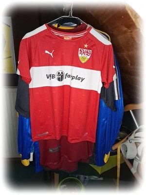 Fußball Sondertrikot VfB Stuttgart Puma 2014 2015 Gr.YL  VfB Fairplay Kinder 152 - Bild 1 von 4