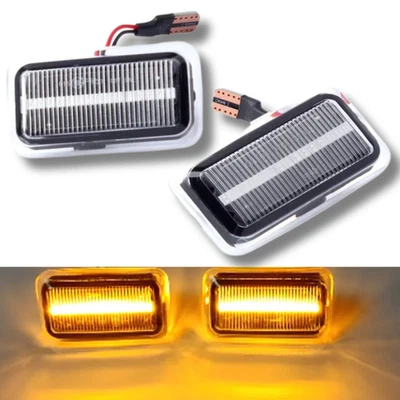 Conjunto de indicadores laterais VW Corrado LED dinâmico transparente 89-95 par de repetidores esquerda direita - Imagem 1 de 4