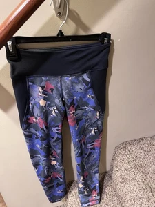 Patagonia Damen Leggings Lila Zentriert Cropped Floral Größe Small - Bild 1 von 3