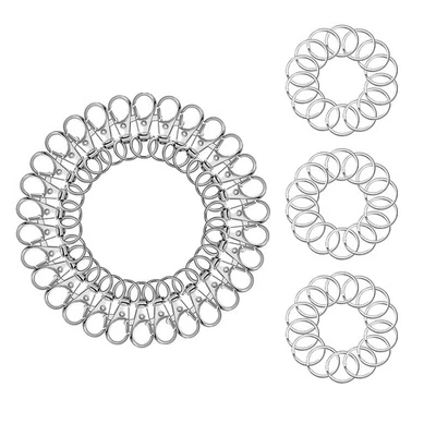 100pcs Metal Lanyard Keychain Hook Clip Swivel Snap Premium Zinc Alloy Clasp - Image 1 of 4