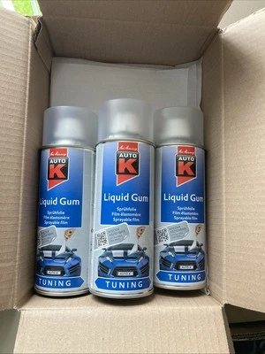 3 x TRANSPARENT Felgenfolie Abziehlack Sprühfolie Lack Auto-K Liquid Gummi 400ml - Bild 1 von 4