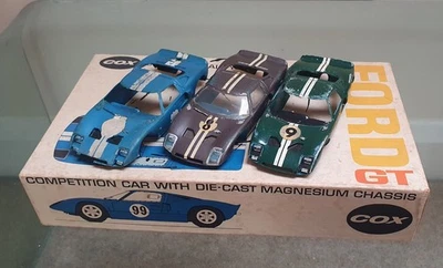 scalextric Cox GT40 body shells with box for spares condition is used      - Image 1 of 4