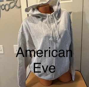 Victoria Secret PINK Hoodie Full Zip Hooded Long Sleeve GRAY-MEDIUM-NWT - Picture 1 of 8