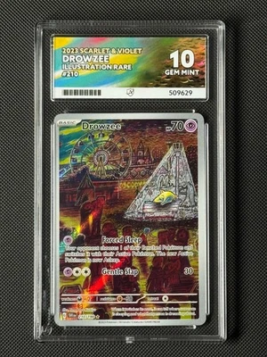 ACE 10 Drowzee 210/198 IR Pokémon Card Sv01: Scarlet & Violet Base Set GEM MINT - Image 1 of 4